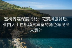 蜜桃传媒深度揭秘：花絮风波背后，业内人士在机场贵宾室的角色罕见令人意外