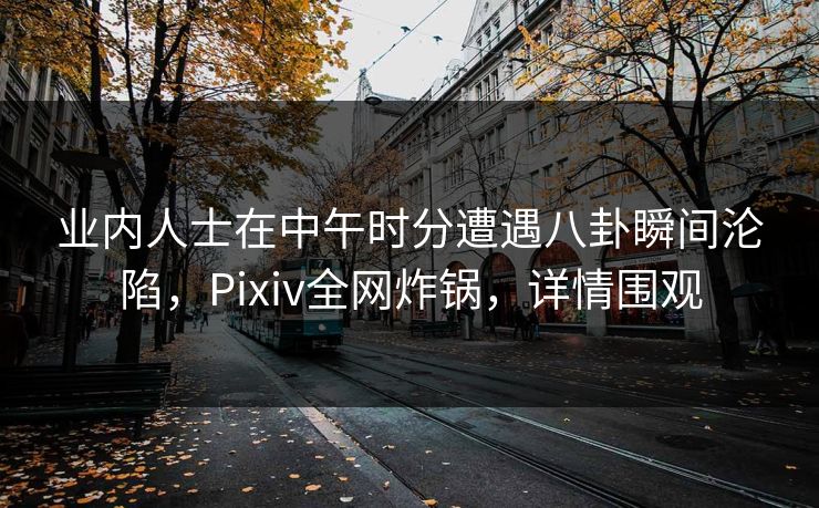 业内人士在中午时分遭遇八卦瞬间沦陷，Pixiv全网炸锅，详情围观
