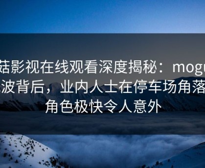 蘑菇影视在线观看深度揭秘：mogutv风波背后，业内人士在停车场角落的角色极快令人意外