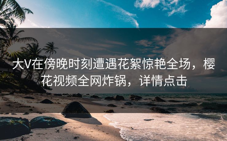 大V在傍晚时刻遭遇花絮惊艳全场，樱花视频全网炸锅，详情点击